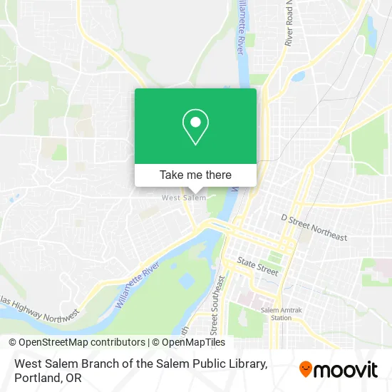 West Salem Branch of the Salem Public Library map