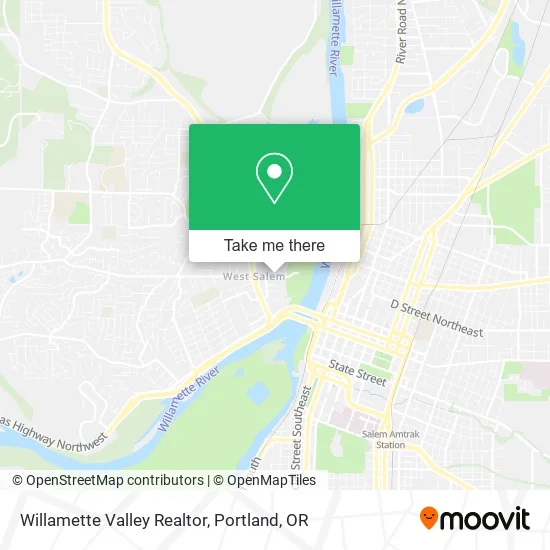Mapa de Willamette Valley Realtor