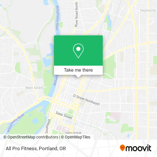 All Pro Fitness map