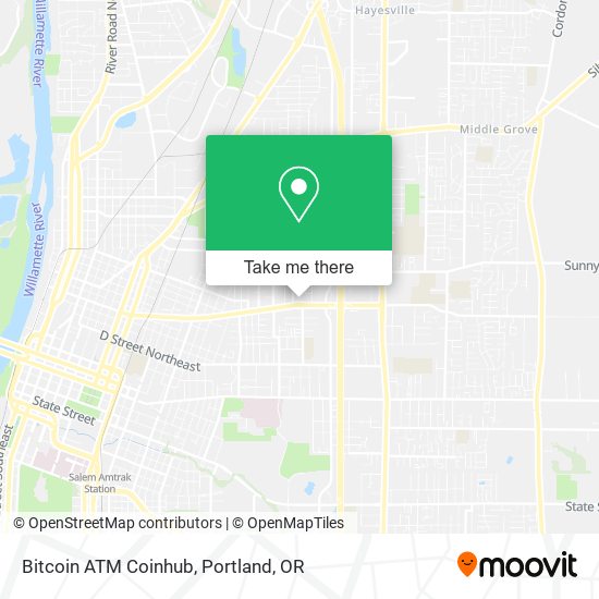 Mapa de Bitcoin ATM Coinhub