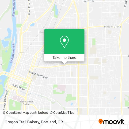 Mapa de Oregon Trail Bakery