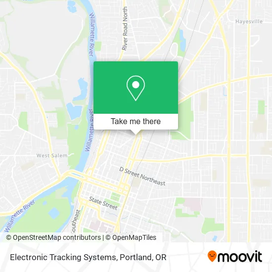 Electronic Tracking Systems map