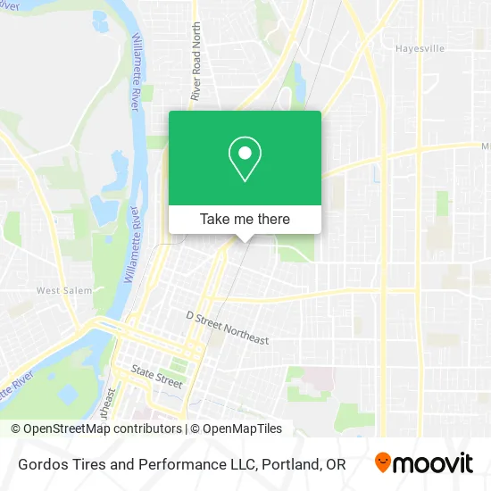 Gordos Tires and Performance LLC map