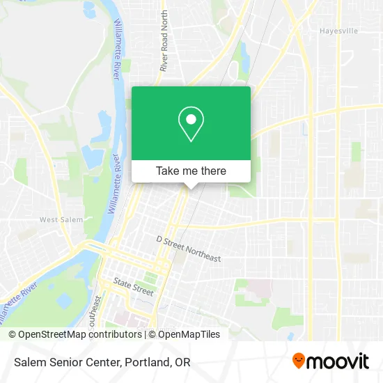 Salem Senior Center map