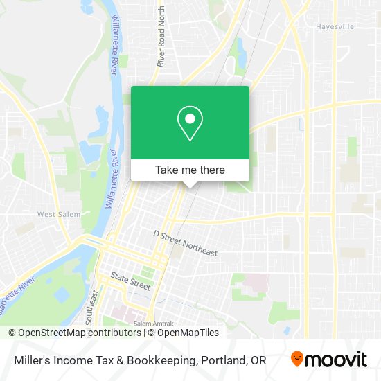 Miller's Income Tax & Bookkeeping map