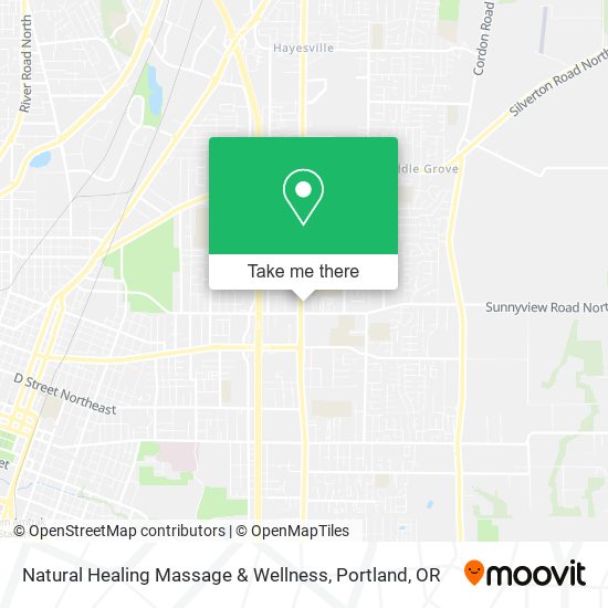 Natural Healing Massage & Wellness map