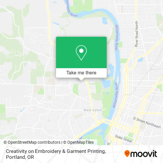 Creativity on Embroidery & Garment Printing map
