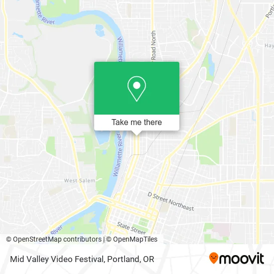 Mid Valley Video Festival map