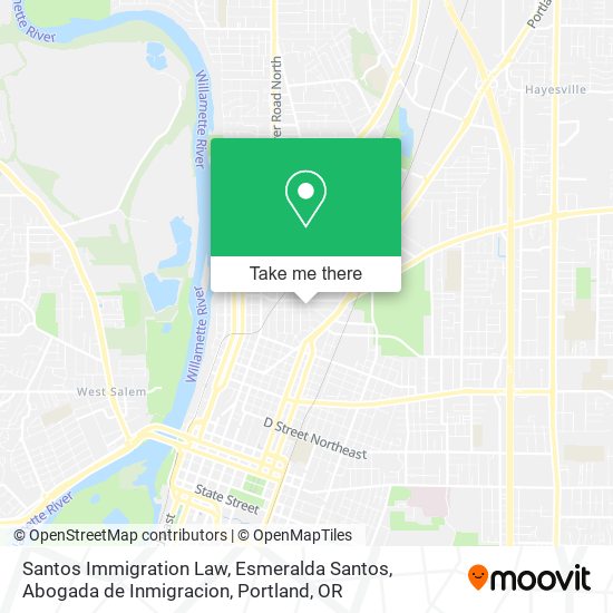 Santos Immigration Law, Esmeralda Santos, Abogada de Inmigracion map