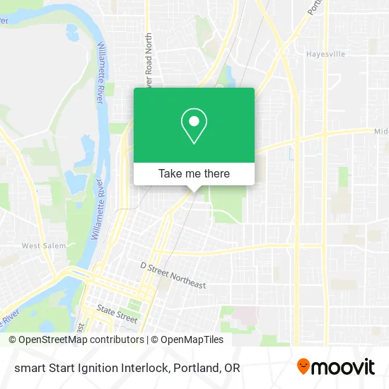 smart Start Ignition Interlock map