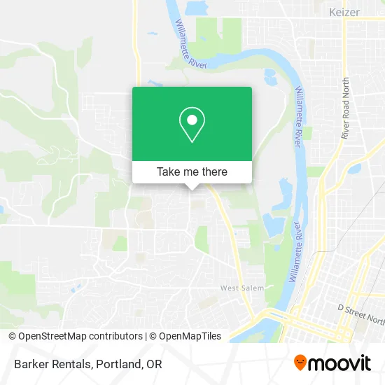 Barker Rentals map