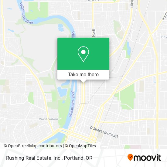 Rushing Real Estate, Inc. map