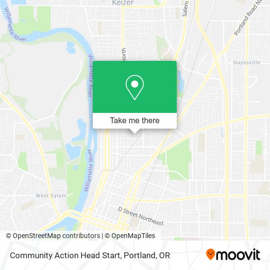 Community Action Head Start map