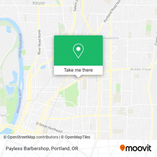 Payless Barbershop map