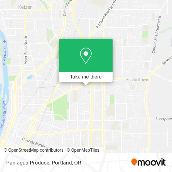 Paniagua Produce map