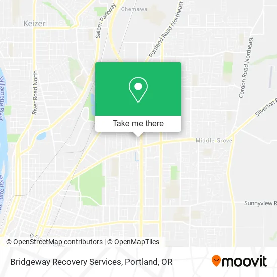 Bridgeway Recovery Services map