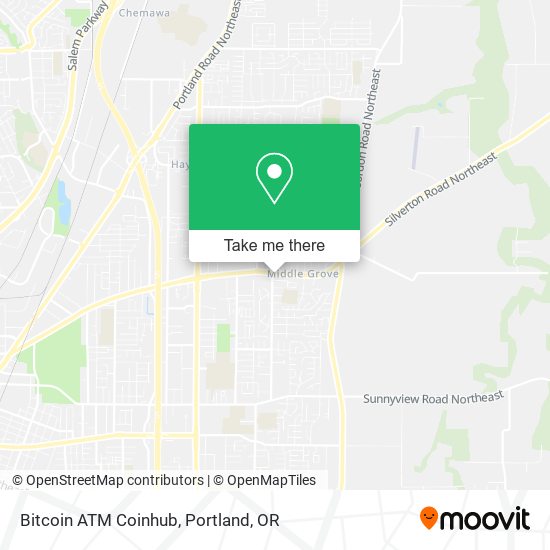 Bitcoin ATM Coinhub map