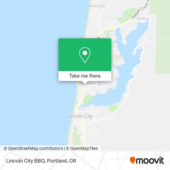 Lincoln City BBQ map