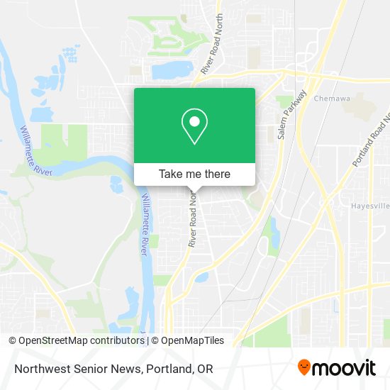 Northwest Senior News map