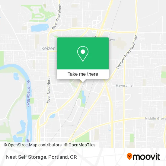 Mapa de Nest Self Storage