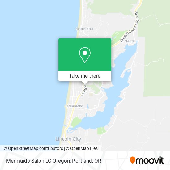 Mapa de Mermaids Salon LC Oregon