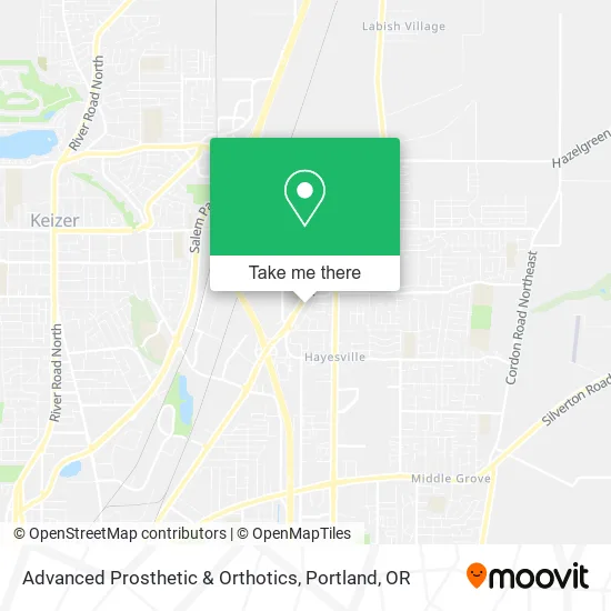 Advanced Prosthetic & Orthotics map