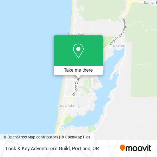 Lock & Key Adventurer's Guild map