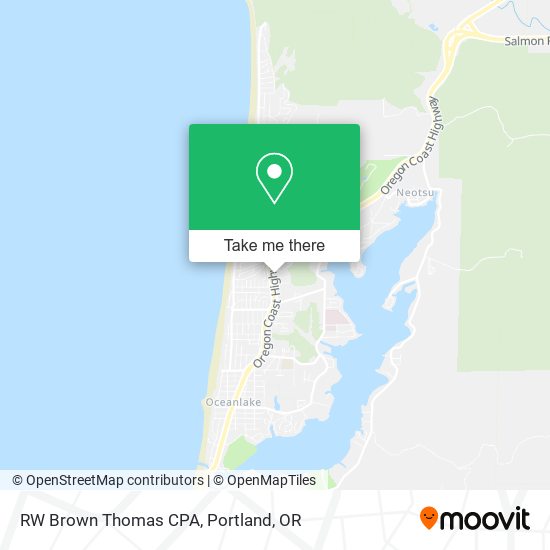 RW Brown Thomas CPA map