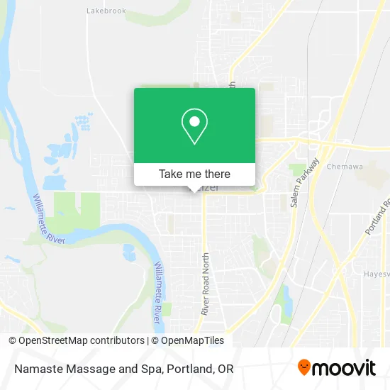 Namaste Massage and Spa map