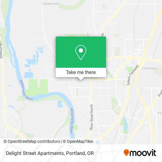 Delight Street Apartments map