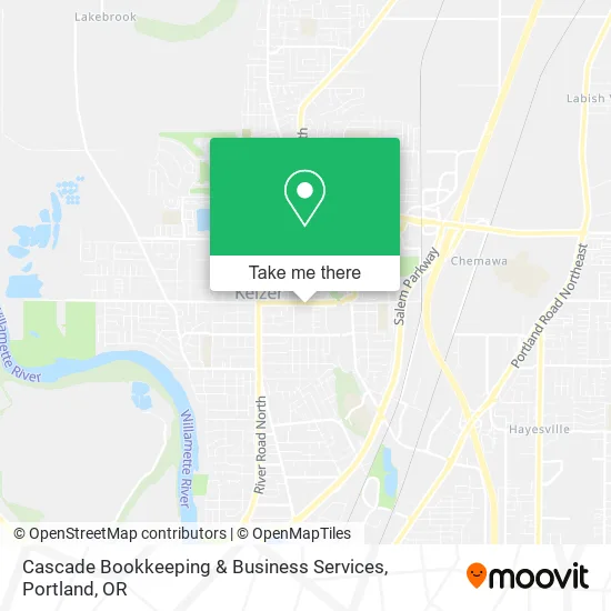 Cascade Bookkeeping & Business Services map