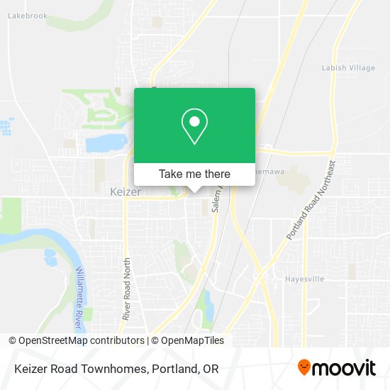 Mapa de Keizer Road Townhomes