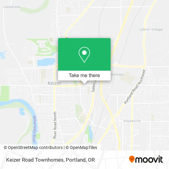 Mapa de Keizer Road Townhomes
