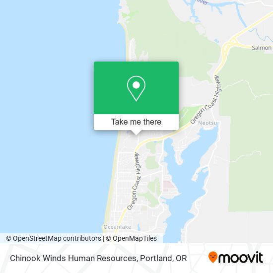 Chinook Winds Human Resources map