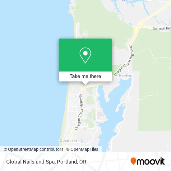 Mapa de Global Nails and Spa