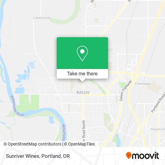 Mapa de Sunriver Wines