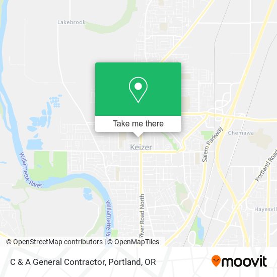 C & A General Contractor map