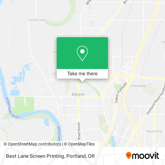 Best Lane Screen Printing map