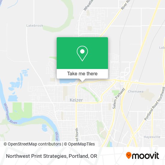 Mapa de Northwest Print Strategies