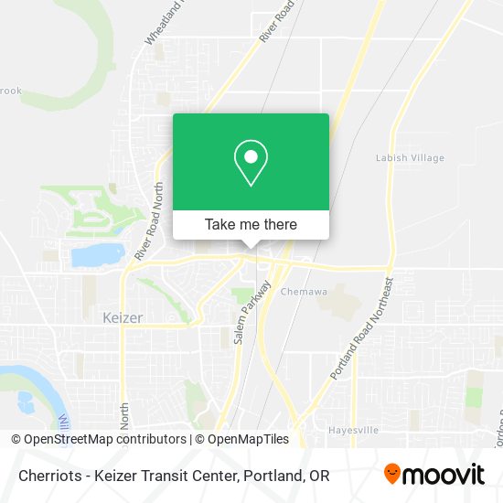 Cherriots - Keizer Transit Center map