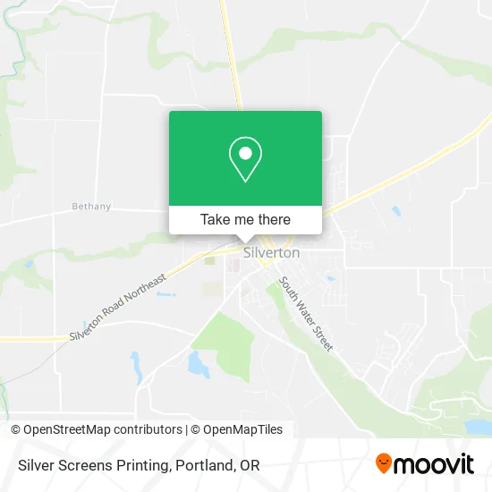 Silver Screens Printing map