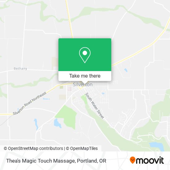 Thea's Magic Touch Massage map