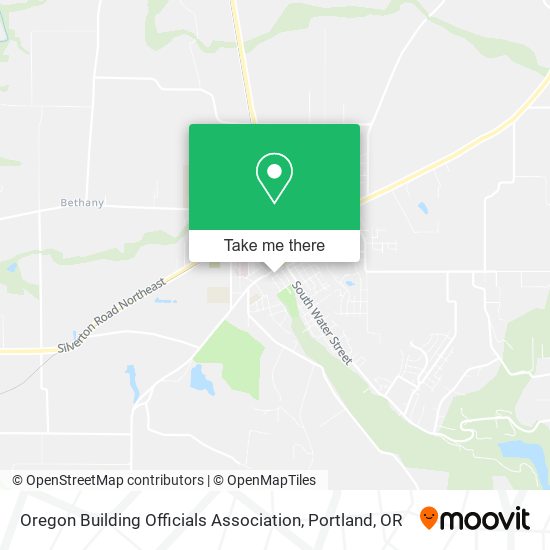 Mapa de Oregon Building Officials Association