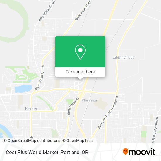 Mapa de Cost Plus World Market