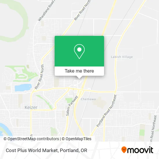 Mapa de Cost Plus World Market