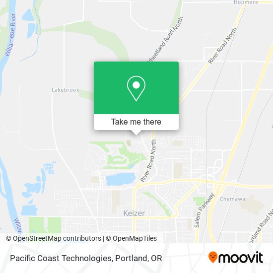 Pacific Coast Technologies map