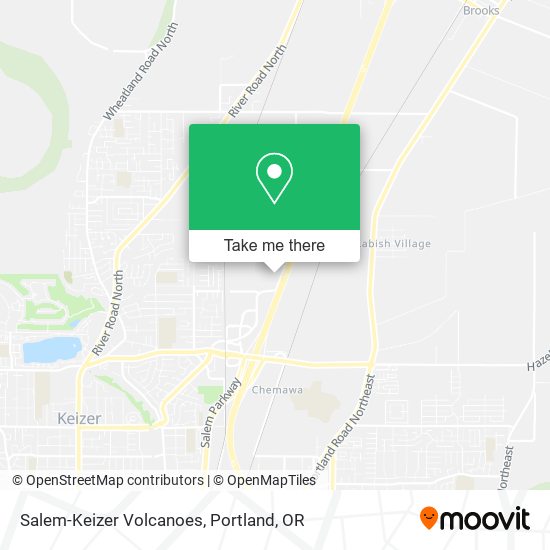 Salem-Keizer Volcanoes map