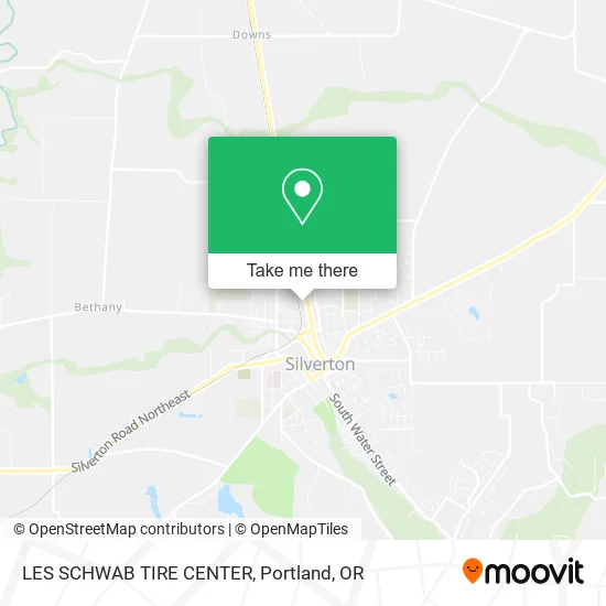 LES SCHWAB TIRE CENTER map