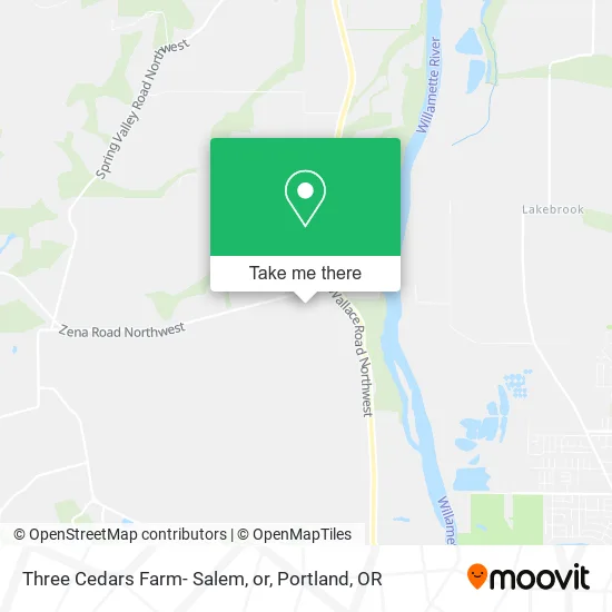 Three Cedars Farm- Salem, or map