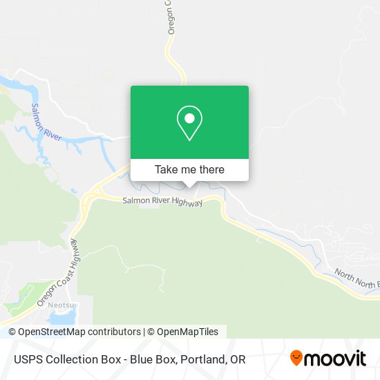 USPS Collection Box - Blue Box map